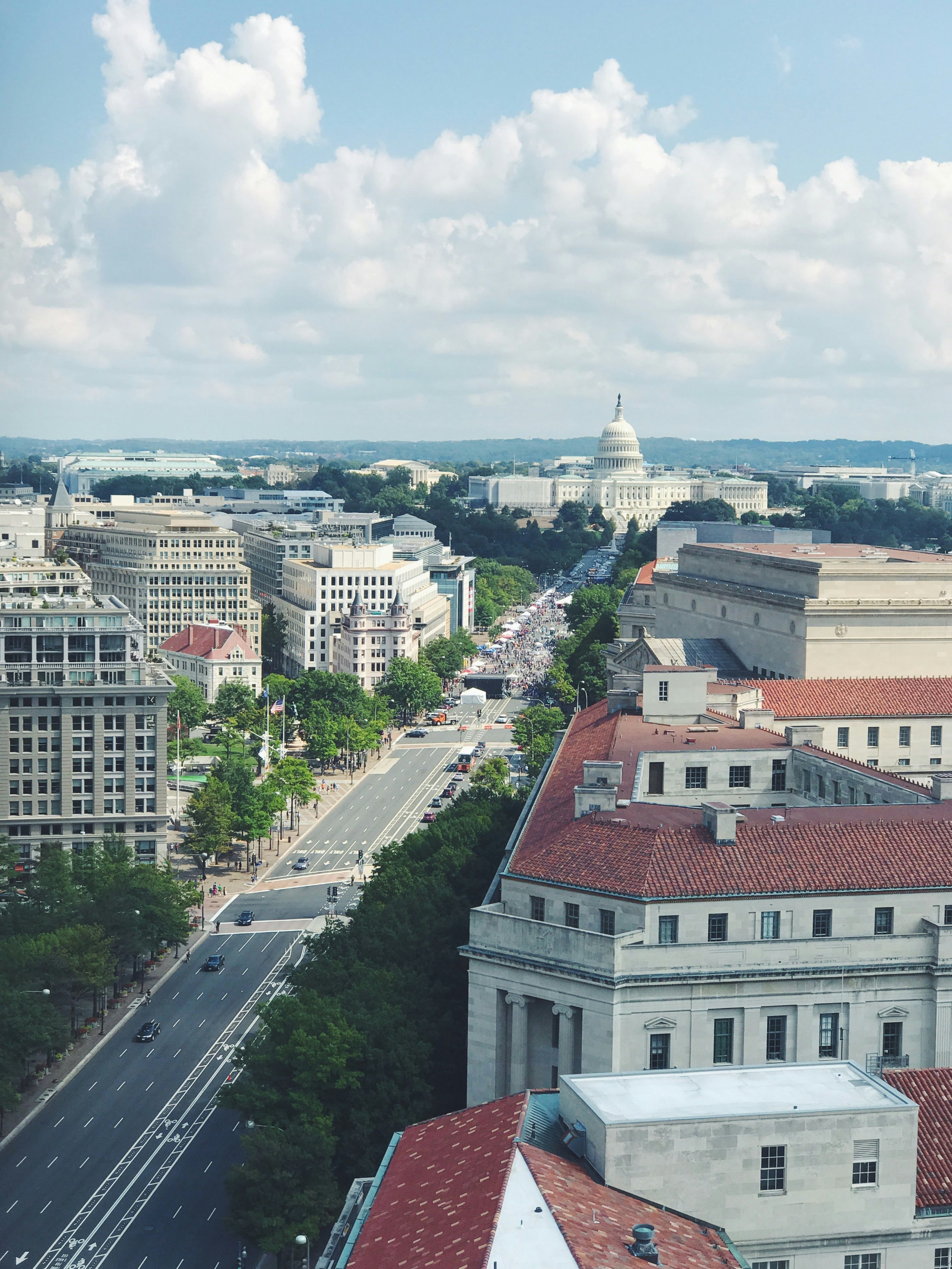 U.S. Capitol and downtown Washington D.C.